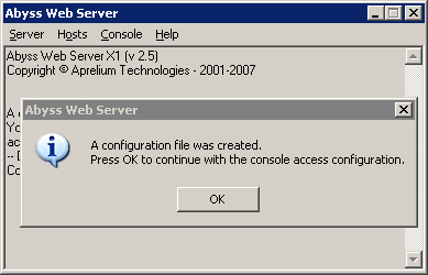 abyss web server ssl